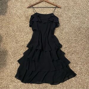 Vintage Y2K Black Ruffled Dress